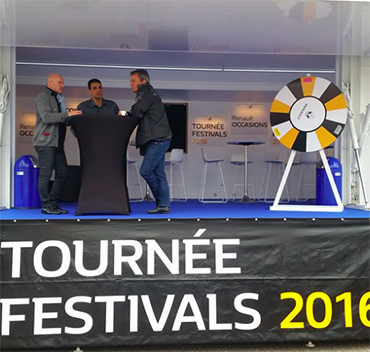 Camion Podium pour street-marketing