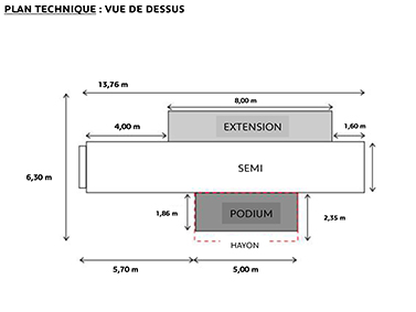 Car Podium pour tournées publicitaires à Tours 